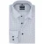 lichtblauw overhemd met print Olymp semi-wide collar normale fit