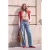 TRENDYOLMİLLA Dames Blauw Effen Wijde pijp Hoge taille Jeans