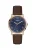 GUESS Analoog horloge ‘Chandler’  navy / bruin / goud