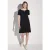 Street One Dames Jersey jurk in Zwart