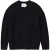 Closed Crew Neck Long Sleeves Knits Black