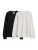 Bershka Sweatshirt  lichtgrijs / zwart