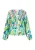 IZIA Blouse ‘Fashion Look’  aqua / lichtgroen / magenta / offwhite