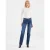 Diva jeans met middelhoge taille en lange pijpen, 5 zakken, donkerblauw