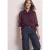 Chiffonblouse met lange mouwen en strikdetail