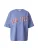 TOPSHOP Shirt  violetblauw / karmijnrood / wit