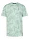 Petrol Industries Shirt ‘Agave’  grijs / mintgroen