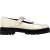 Mary Jane ballerina’s in Reformation-stijl van wit leer.