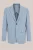 WE Fashion – Heren slim fit blazer van twill met stretch – Slim Fit – Pastelblauw –