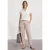 Broek met spijlenpijpen en gespdetail