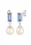 ELLI Oorbellen  blauw / zilver