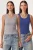 Fitted U-hals Gebreide 2-Pack Tanktop