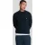 Lyle & Scott Lambswool Blend Mock Neck Jumper Dark Navy