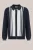WE Fashion – Heren regular fit vest met polokraag en structuur – Regular fit – Donkerblauw – Katoen –