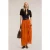 Motivi Long Georgette Skirt Orange