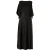 Balenciaga midi-jurk met open schouders in zwart cupro