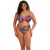 Elomi niet-voorgevormde beugel bikinitop Porto Rafti blauw/roze/groen