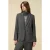 Oltre Micro Houndstooth Blazer Grey