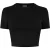 USA Pro Slim fit crop-T-shirt voor dames (Zwart)