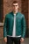 Heren Groen Modern Klassiek Leren Gewatteerd Bikerjack – Smithton