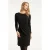 Smashed Lemon Zwarte getailleerde elegante jurk |