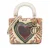 Lady Dior Hartprint Handtas