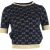 Gucci GG Lamé top in marineblauw katoen