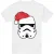Star Wars Heren Stormtrooper Kerstman T-Shirt (Wit)