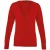 Premier Dames/dames knoop door V-hals gebreid vest met lange mouwen (Rood)