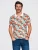 Ombre Shirt  beige / smaragd / oranje / wit