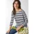 Rich & Royal Organic Heavy Jersey Longsleeve Striped Deep Blue