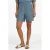 G-maxx regular high waist gebloemde bermuda short blauw