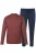 JP1880 Pyjama lang  navy / rood