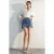 TRENDYOLMİLLA Dames Blauw Effen Kort / Mini A-lijn A-lijn Rokken
