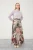 Levidor Mor Abstracte Print Chiffon Rok
