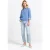 Rich & Royal Chunky Handknit Look Pullover Ocean Blue