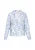 Usha Blouse  duifblauw / wit