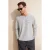 Gestreend T-shirt van ribstof met ronde hals