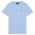 Lichtblauw T-shirt met Lyle Scott-logo op de borst