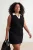 Trendyol Curve Dames Zwart Colorblock Mouwloos Getailleerd Grote maten Blouses