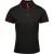 Premier Dames/dames Contrast Coolchecker Poloshirt (Zwart/Rood)