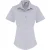 Premier Dames/dames Stretch Fit Poplin Korte Mouw Blouse (Zilver)