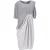 Acne Studios asymmetrische gedrapeerde jurk in grijs polyester