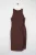 Curve Dames Mouwloze Midi Feest A-lijn Jurk, Platte Maat, Plus Size