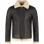 Cycas D’or Hunter shearling chocolate bruin lammy coat chocolade bruin