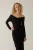 Een Schouderloze Drapé Bodycon Maxi Jurk