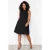 Trendyol Curve Dames Zwart Effen Kort / Mini Mouwloos Casual Skater Grote maten Jurk