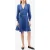 IVY OAK Nicky Mini Length Deep V-neck Dress Ocean Blue