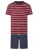 Phil & Co. Berlin Pyjama kort ‘ Classics ‘  donkerblauw / rood / wit