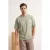 TRENDYOL MAN Heren Kaki Geborduurd Kort Oversized T-shirts